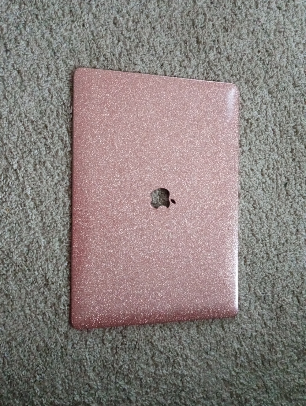 NEW Apple MacBook Pink Glitter Hard Shell Case 10"Wx16" L